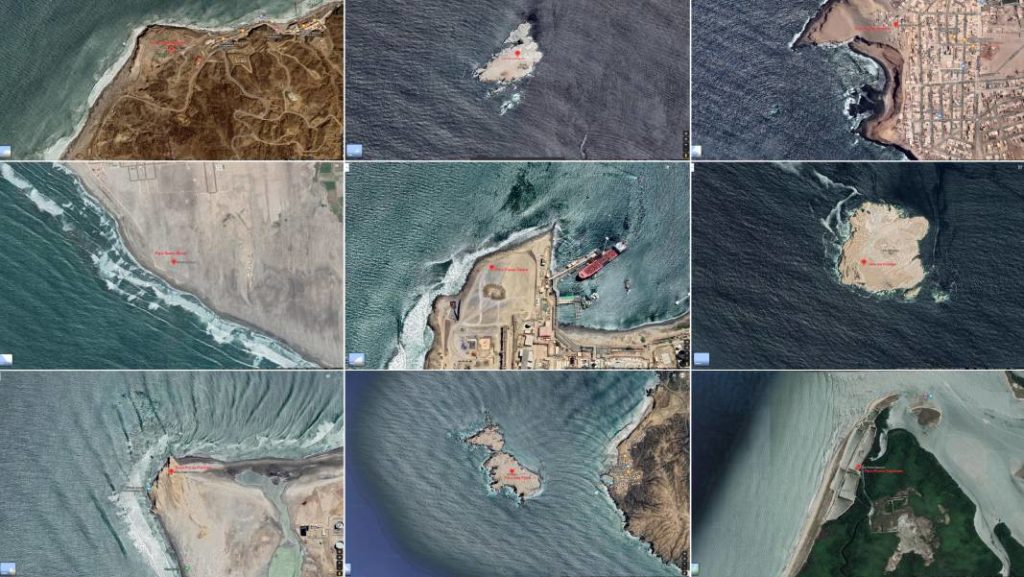 Todos los faros de la costa peruana